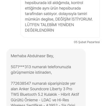 Hepsiburada Yasal Hakkımı Çiğneyip Uygulamıyor.
