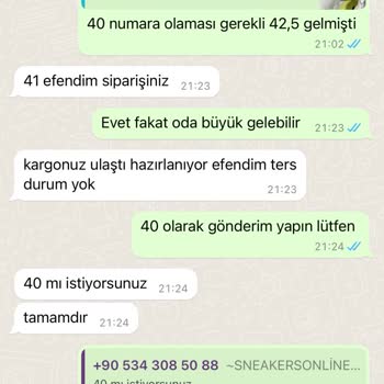Sneakersonline.tr Sneakers Online Ürünü Göndermiyor Oyalıyor
