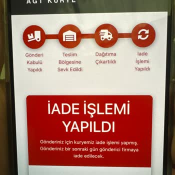 AGT Kurye (aynigunteslim.com) İade İşlemi Hakkında İletişimsizlik Sorunu