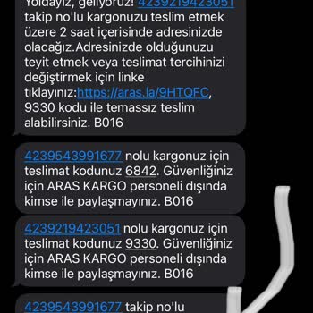 Kargomun Aras Kargo Tarafından Bilgim Dışında İade Edilmesi