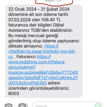 Vodafone Müşterisi Olmayana Fatura Çıkarıyor Ama Bilgi Veremiyor!