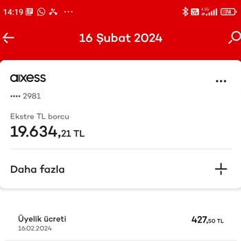 Akbank Axess Kredi Kartı Yıllık Kullanım Ücreti