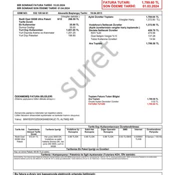 Vodafone Mağduriyeti İle İlgili