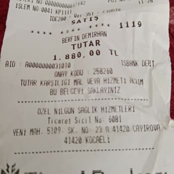 Özel Çayırova Derman Tıp Merkezi Fazla Ücret Alınması