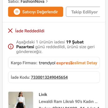Trendyol Express Kargo Firmasi Mersin Yanlış Firmaya Teslim