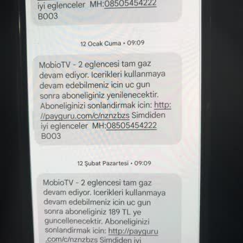 MobioTV Ücret İadesi Derhal