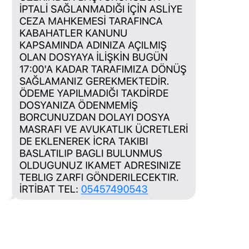 0545 749 05 43 Gelen SMS