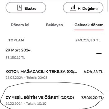 Akbank Mükerrer Ödeme Alıyor