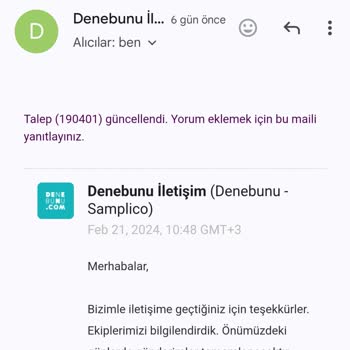 Denebunu Telafi Kutusunu Göndermiyor