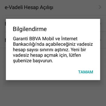 Garanti BBVA Maaş Kartımdan Vadesiz Hesap Açma Sorunu