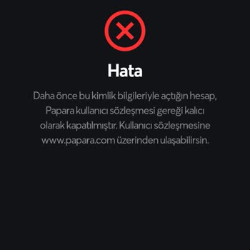 Papara Hesabım Onaylanmıyor