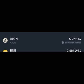 Binance Coinimin Sistemden Silinmesi