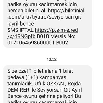 Biletinial.com Bana Özel Ayrılan Bileti Başkasına Satmış