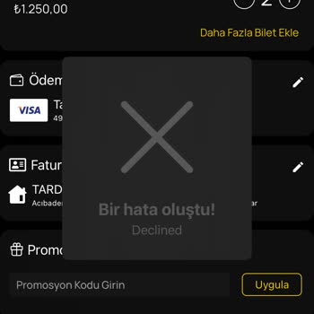 Bu Gece Aplikasyon Hatası Ve Olmayan Müşteri Hizmetleri