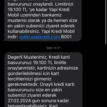 Yapı Kredi Bankası Onaylı World Kartımı Vermiyor!