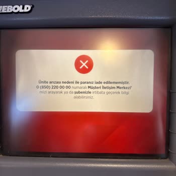 Ziraat Bankası ATM Parayı Yuttu