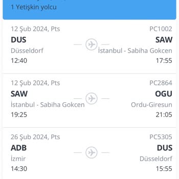 Pegasus Raporlu Hastalık Nedeniyle Uçuş Yardımı Bekleniyor