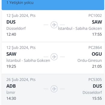 Pegasus Raporlu Hastalık Nedeniyle Uçuş Yardımı Bekleniyor