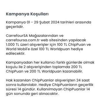 Chippin Kampanya Beyanı Değişikliği