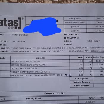 Yataş Müşteri Memnuniyetsizliği Sipariş Verilen Ürünün 46 Günde Gelmemesi