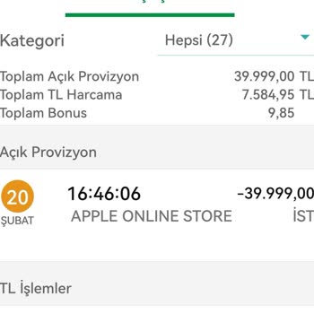 Garanti BBVA Garanti Kartı Bilgim Olmadan Apple Online Store Alışveriş Yapılması