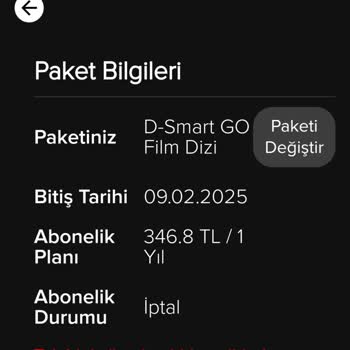 D-Smart GO Üyelik İptali