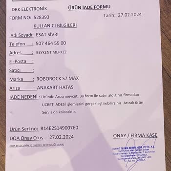 Hepsiburada.com'un Robot Süpürge Mağduruyum!