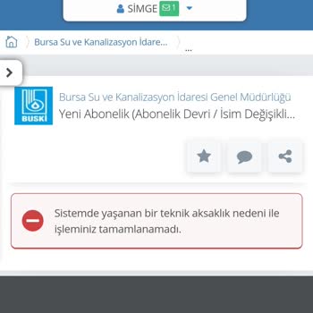 BUSKİ E Devlet Aboneliği Yapamıyorum