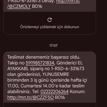 MNG Kargo Eskişehir'deki Kargo Şubesi Hakkında Teslimat Şikayeti