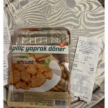 Banvit Yaprak Döner Çiğ Çıktı Değişim Yapamadım
