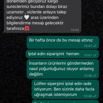 OZSARICAM Bir Aydır Paramı Alamıyorum