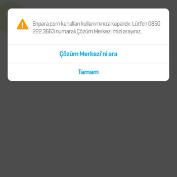 Enpara Hesaplarıma Durup Dururken Bloke Koydu