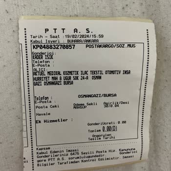 PTT Kargo Ürünümü Firmaya Götürmediği İçin İadem Yapılmıyor.