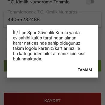 Passolig Bilet Alamıyorum Geçmişten İki Kartım Olduğu İçin