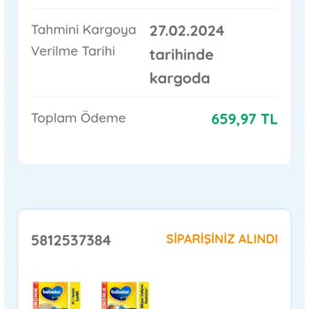 Ebebek Mama Teslimatı Yapmıyor