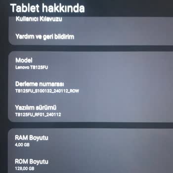 Lenovo Bilgisayar Lenovo TAB M10 Plus Donma Sorunu