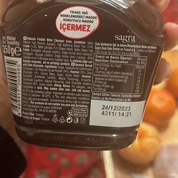 Tarihi Geçmiş Bitter Findik Kremasına Sahip Çıkmayan Sarelle