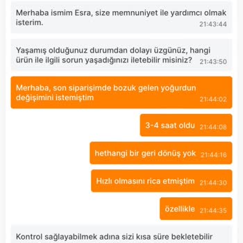 Migros Hemen Satış Sonrası Desteksizliği (Bozuk Ürün)