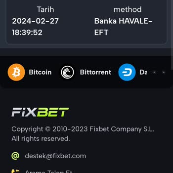 Fixbet Param Gelmedi Hesaba Yansımadı
