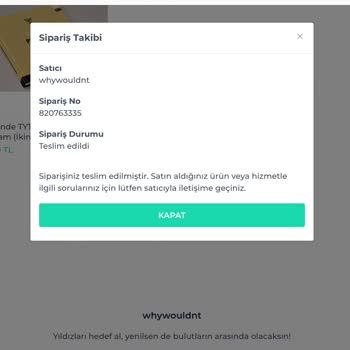 Whywouldnt Shopier Siparişi Şikayet Var