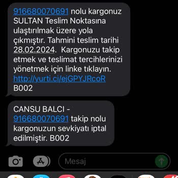 Yurtiçi Kargo Kargonuzun Sevkiyatı İptal Edildi Belası