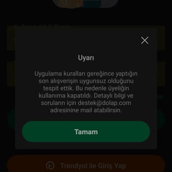 Dolap Hesabım Askıya Alındı