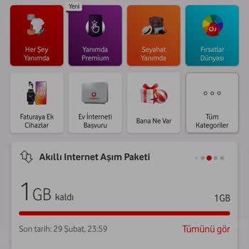 Vodafone Aşım Paketi Hatası