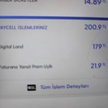 Haksız Yere Dijital Land Tarafından Turkcell Faturama Yansıyan Ücret