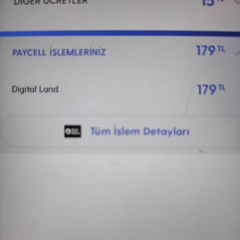Haksız Yere Dijital Land Tarafından Turkcell Faturama Yansıyan Ücret