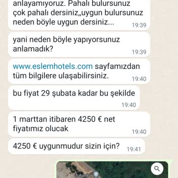 Eslem Hotels Hayali Konaklama Tesisleri Hakkında Uyarı