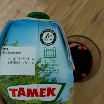 Tamek Meyve Suyu Pamuk Çıktı