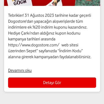 Vodafone Tarihi Geçmiş İndirim Kodu Hediye Ediyor!