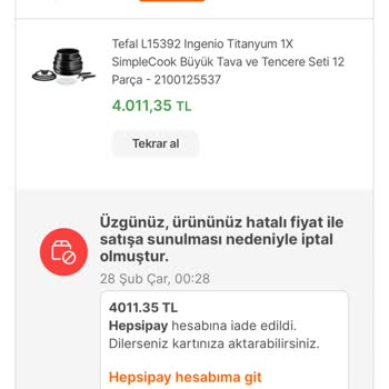 Hepsiburada Sürekli Ürün İptal Ediyor
