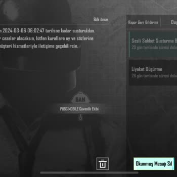 PUBG (Pubgmobile.com) Ses Banı Yiyorum Sebepsizce İkidir